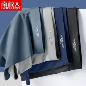 Hộp 4 Quần Sịp Boxer Nam Vải Thun Lạnh Cao Cấp NANJIREN thông hơi thoáng khí(Có che tên sản phẩm)