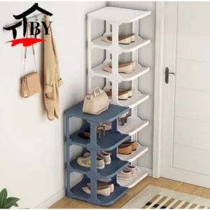 Kệ Giày Gấp, Chất Liệu Nhựa, Kệ Giày Gấp 3-10 Tầng, Kệ Giày Nhiều Màu, Hộ Gia Đình