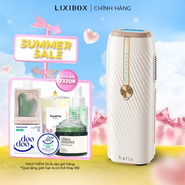 Máy Triệt Lông Lạnh Sapphire Halio InfinityGlow Advanced IPL Sapphire Cooling Hair Removal Device