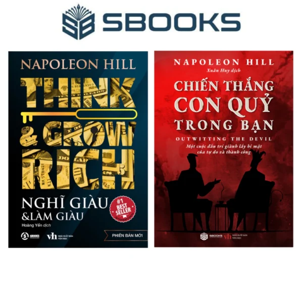 Sách: Combo 2 Cuốn Nghĩ Giàu Làm Giàu + Chiến Thắng Con Quỷ Trong Bạn (Napoleon Hill) - SBOOKS