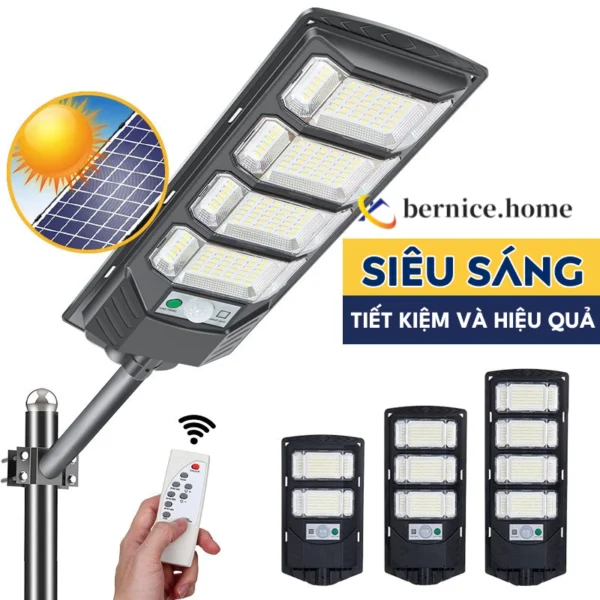 Solar Light Đèn dường LED năng lượng mặt trời ngoài trời sân vườn chống nước 500W 1000W 1500W 2000W