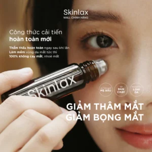 Tinh Chất (Serum) Dưỡng Mắt Dạng Lăn Giảm Thâm Bọng Mắt, Giảm Nếp Nhăn Chiết Xuất Hạt Diêm Mạch SKINLAX 10ml
