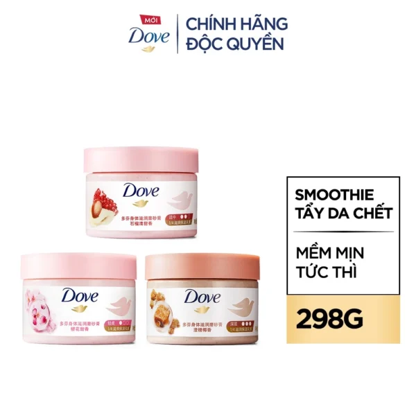 Smoothie Tẩy Da Chết Body Dove Chăm Da Sáng Mịn 298g