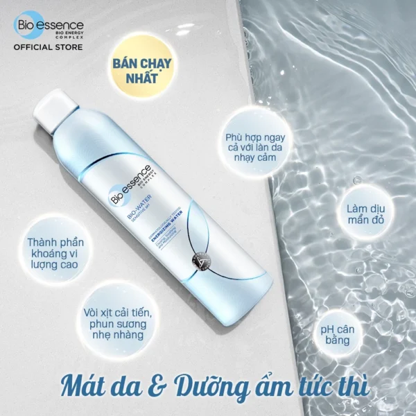Nước Xịt Khoáng Bio-Essence Bio-Water 300ml: Cấp Ẩm Tức Thì, Làm Dịu & Bảo Vệ Da Với Khoáng Vi Lượng - Hình ảnh 4
