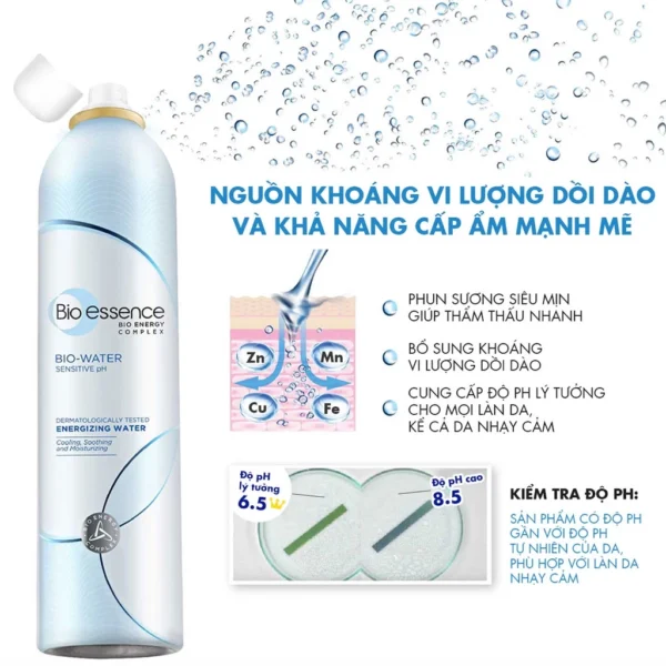 Nước Xịt Khoáng Bio-Essence Bio-Water 300ml: Cấp Ẩm Tức Thì, Làm Dịu & Bảo Vệ Da Với Khoáng Vi Lượng - Hình ảnh 5