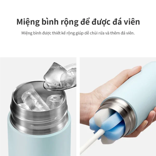 Bình Giữ Nhiệt LocknLock LHC4267 490ml Chính Hãng | Thép Không Gỉ 304 | Giữ Nhiệt - Giữ Lạnh Tốt | Nhỏ Gọn Dễ Mang - Hình ảnh 7