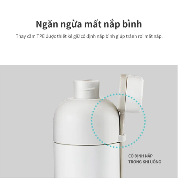 Bình Giữ Nhiệt LocknLock LHC4267 490ml Chính Hãng | Thép Không Gỉ 304 | Giữ Nhiệt - Giữ Lạnh Tốt | Nhỏ Gọn Dễ Mang - Hình ảnh 8