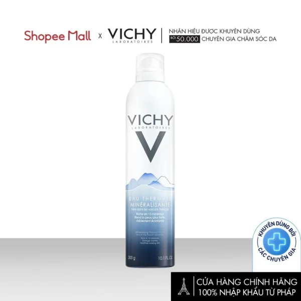 Nước Khoáng Dưỡng Da Vichy Mineralizing Thermal Water 300ml: "Cứu Tinh" Cho Làn Da Khỏe Mạnh & Rạng Rỡ