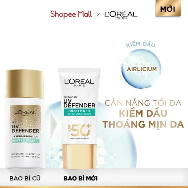 Sữa Chống Nắng Phổ Rộng Vô Hình Thoáng Da, Kháng Mọi Tác Động UV Invisible Resist SPF 50+ PA++++ L’Oréal Paris 50ml - Hình ảnh 6