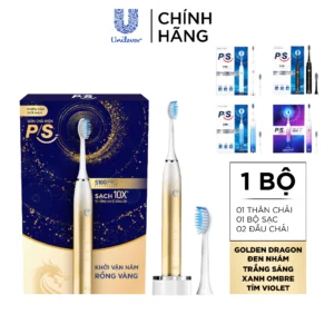 Bàn Chải Điện P/S S100 PRO - Công Nghệ Sóng Âm, Chải Sạch Mảng Bám Tới 10X