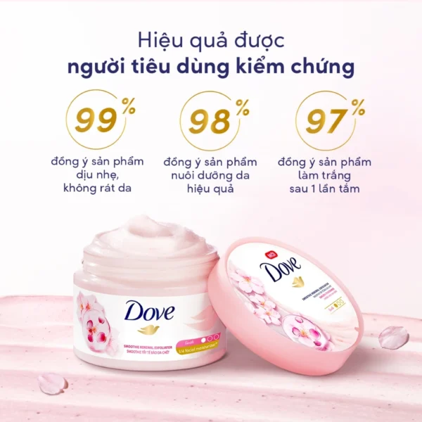 Smoothie Tẩy Da Chết Body Dove Chăm Da Sáng Mịn 298g - Hình ảnh 6