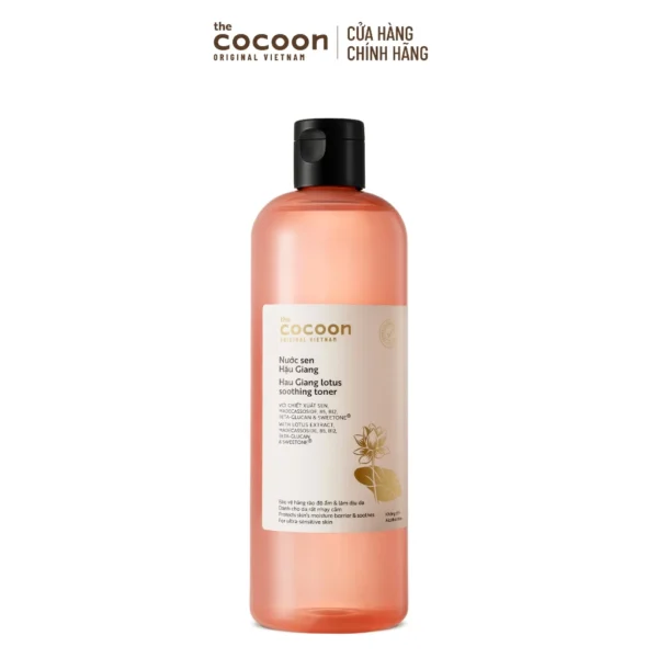 Supersize - Nước sen Hậu Giang (toner) giúp phục hồi đa nhiệm cho da rất nhạy cảm Cocoon 500ml