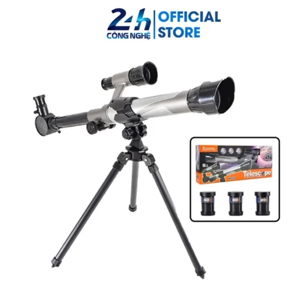 Bộ Kính Thiên Văn Khúc Xạ 40X Giáo Dục Kèm Phụ Kiện Giúp Bé Thỏa Sức Sáng Tạo, Ngắm Nhìn Vũ Trụ