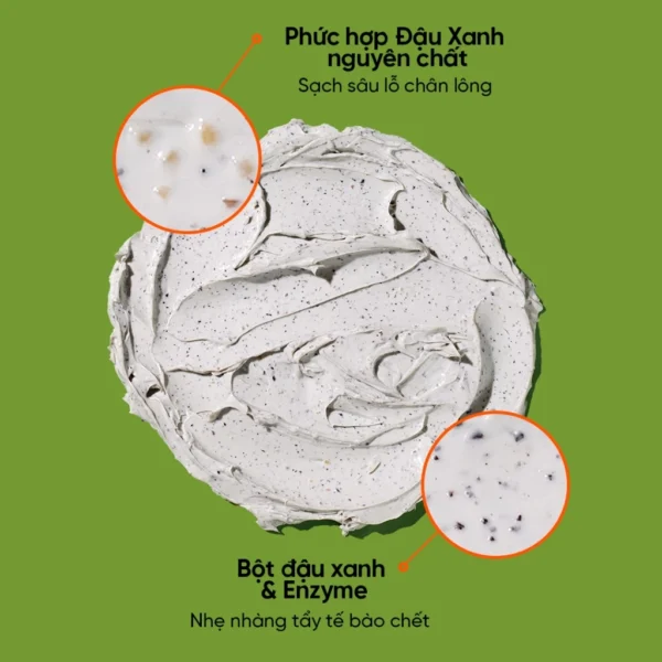 Mặt nạ đất sét BEPLAIN X LeoJ 120ml chiết xuất đậu xanh se khít lỗ chân lông giảm mụn đầu đen - Hình ảnh 4