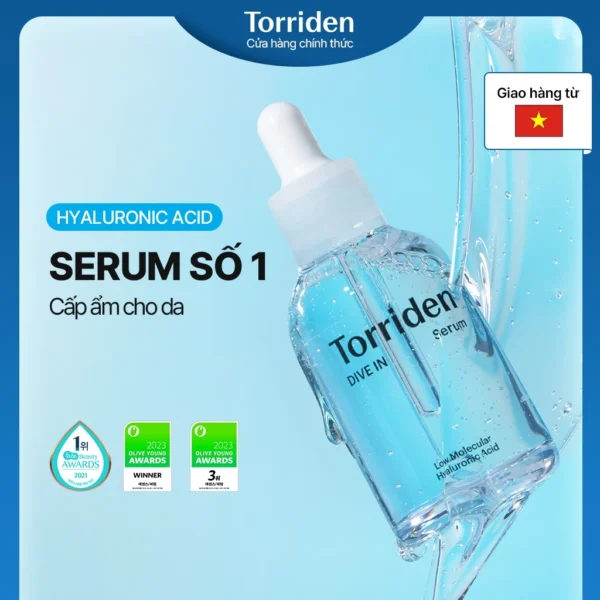 Serum Torriden DIVE IN Hyaluronic Acid 50ml, 50ml+50ml, Serum Cấp Ẩm Sâu, Da "Căng Mọng"