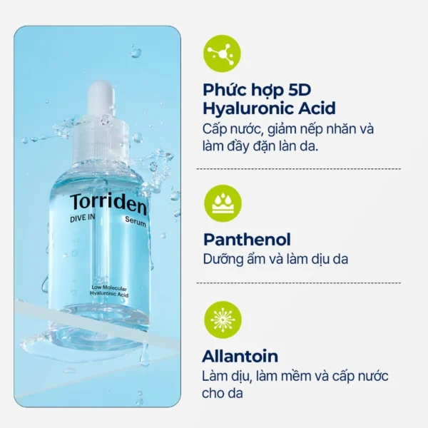 Serum Torriden DIVE IN Hyaluronic Acid 50ml, 50ml+50ml, Serum Cấp Ẩm Sâu, Da "Căng Mọng" - Hình ảnh 6