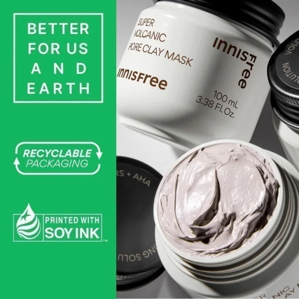 Siêu mặt nạ đất sét tro núi lửa giảm nhờn, thu nhỏ lỗ chân lông INNISFREE Super Volcanic Pore Clay Mask 100ml - Hình ảnh 7