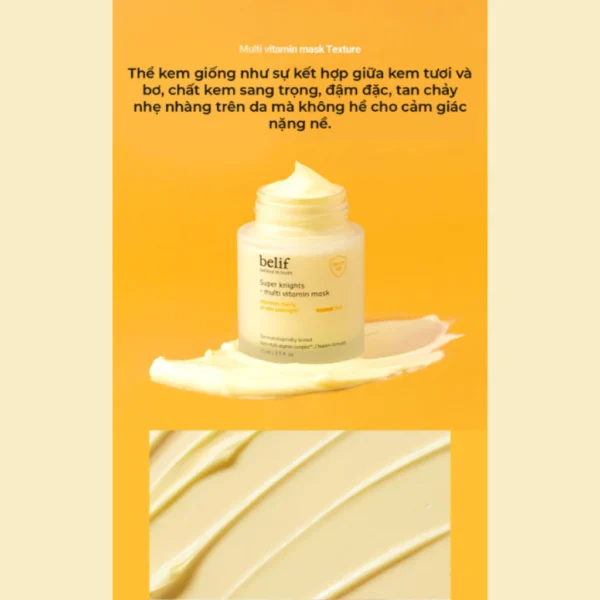và Mặt nạ ngủ dưỡng ẩmphục hồi da chuyên sâu belif Multi Vitamin Mask 75ml - Hình ảnh 5