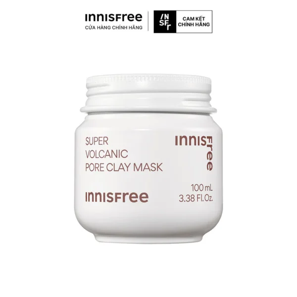 Siêu mặt nạ đất sét tro núi lửa giảm nhờn, thu nhỏ lỗ chân lông INNISFREE Super Volcanic Pore Clay Mask 100ml