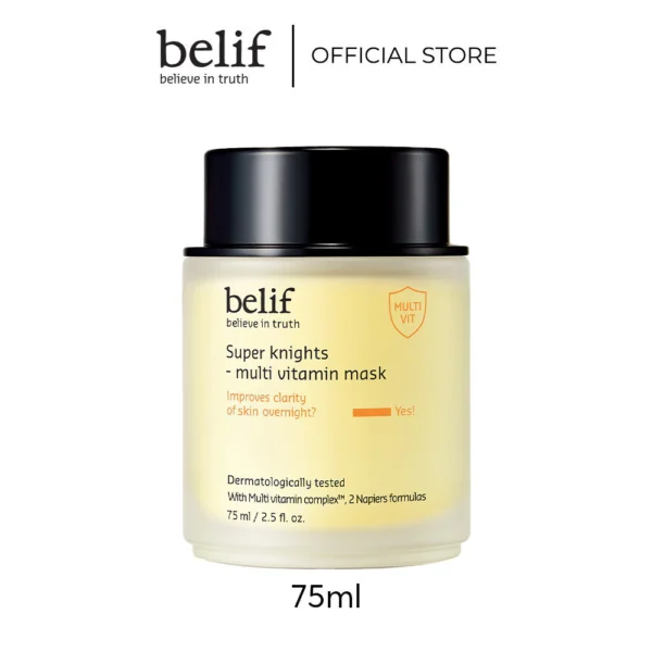 và Mặt nạ ngủ dưỡng ẩmphục hồi da chuyên sâu belif Multi Vitamin Mask 75ml