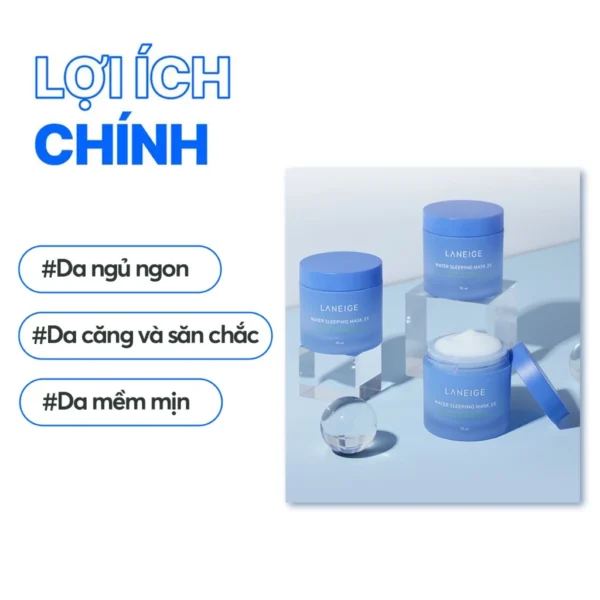 Mặt Nạ Ngủ Laneige Water Sleeping Mask EX 70ml Dưỡng Ẩm Bảo Vệ Da - Hình ảnh 4