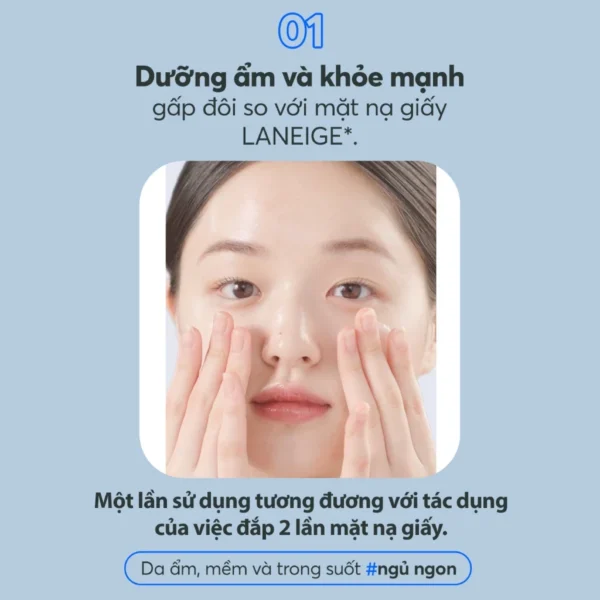Mặt Nạ Ngủ Laneige Water Sleeping Mask EX 70ml Dưỡng Ẩm Bảo Vệ Da - Hình ảnh 5