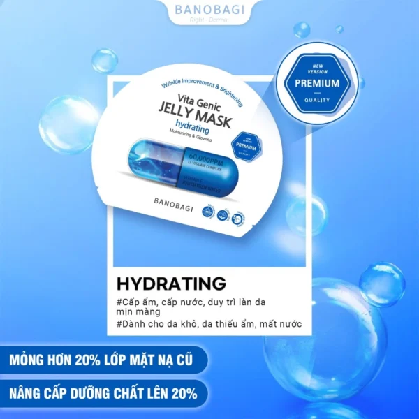 COMBO 10 Miếng Mặt Nạ BANOBAGI PREMIUM Thế Hệ Mới, Dưỡng Da Chuyên Sâu Dành Cho Mọi Loại Da 30ml - Hình ảnh 7