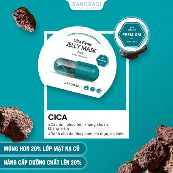 COMBO 10 Miếng Mặt Nạ BANOBAGI PREMIUM Thế Hệ Mới, Dưỡng Da Chuyên Sâu Dành Cho Mọi Loại Da 30ml - Hình ảnh 8