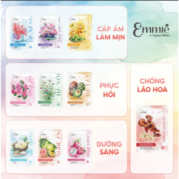 Hộp 10 mặt nạ sinh học phôi dừa siêu tinh chất - Bộ sưu tập Việt Nam 25g