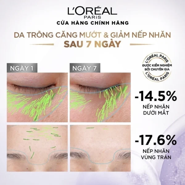 Serum siêu cấp ẩm & giảm nếp nhăn L'Oreal Paris Revitalift Pure Hyaluronic Acid 1.5% 30ml - Hình ảnh 7