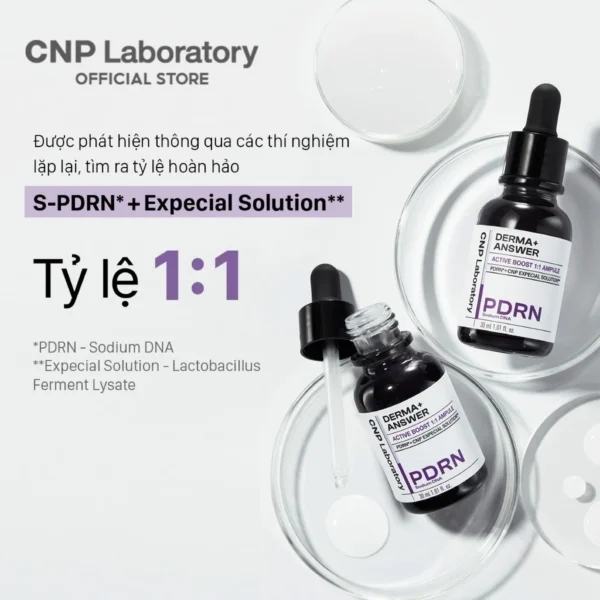 Tinh chất PDRN căng bóng sáng da hỗ trợ tái sinh CNP Derma Answer Active Boost Ampule 15ml