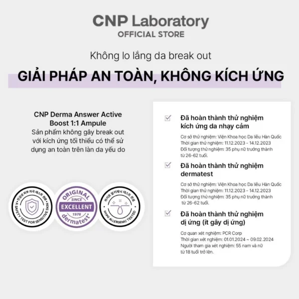 Tinh chất PDRN căng bóng sáng da hỗ trợ tái sinh CNP Derma Answer Active Boost Ampule 15ml - Hình ảnh 9