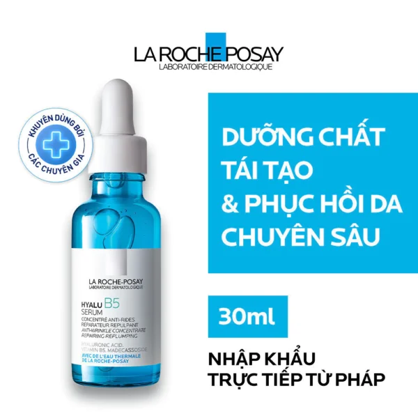 Dưỡng chất chuyên sâu hỗ trợ tái tạo da, giúp da căng mướt La Roche-Posay Hyalu B5 Serum 30ml