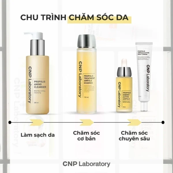 Tinh chất tái tạo phục hồi da chiết xuất keo ong CNP Propolis Energy Active Ampule - Hình ảnh 4