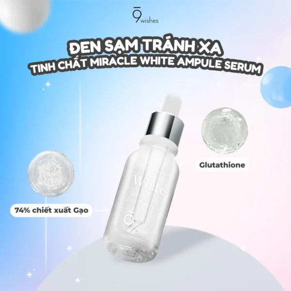 Tinh chất dưỡng trắng da 9 Wishes Miracle White Ampule Serum 25ml - Hình ảnh 5
