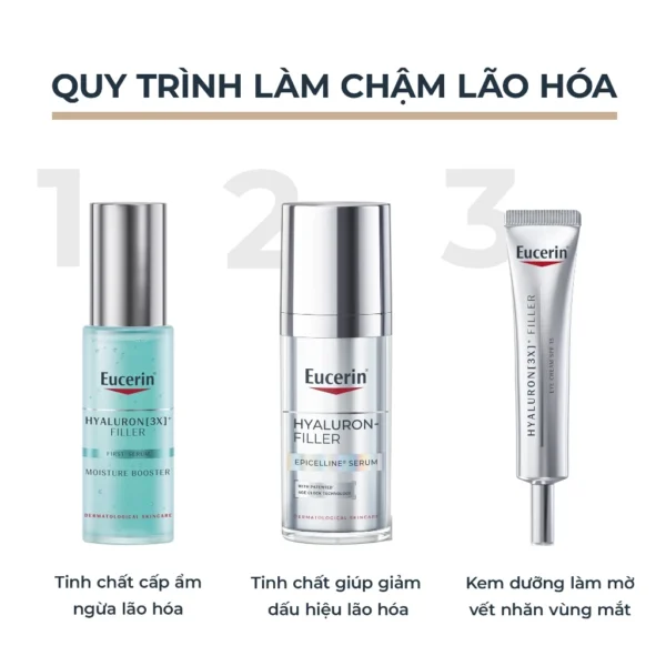 Tinh chất cấp ẩm & giảm nếp nhăn Eucerin Hyaluron [3X]+ Filler Moisture Booster 30ml - Hình ảnh 5