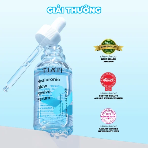 Serum HA Cấp Nước, Hỗ Trợ Căng Bóng Da TIA'M Hyaluronic Glow Revive Serum 40ml - Hình ảnh 3